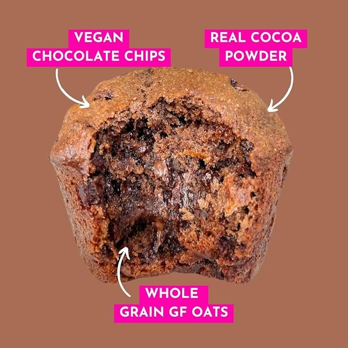 GoNanas Fudge Brownie Oat Flour Banana Bread Mix, Suitable for Plant Based Vegan Diets, Gluten Free Dairy Free Snacks, Healthy Snacks For Adults, Muffin Mix, Nut Free, Cupcakes Dessert, NON-GMO, 3pk