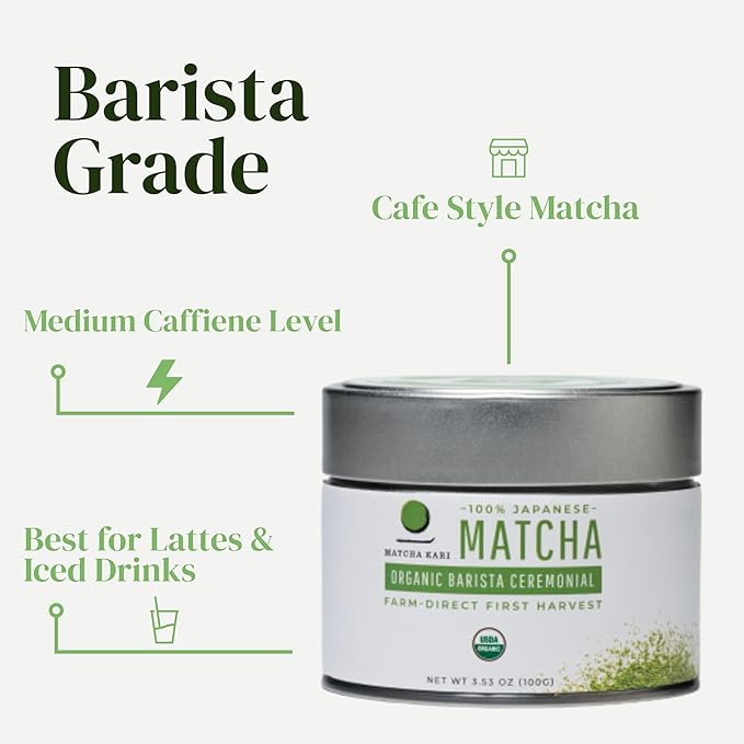 Dr. Weil Matcha Kari - Organic Matcha Green Tea Powder - 30 grams - Japanese Barista Grade