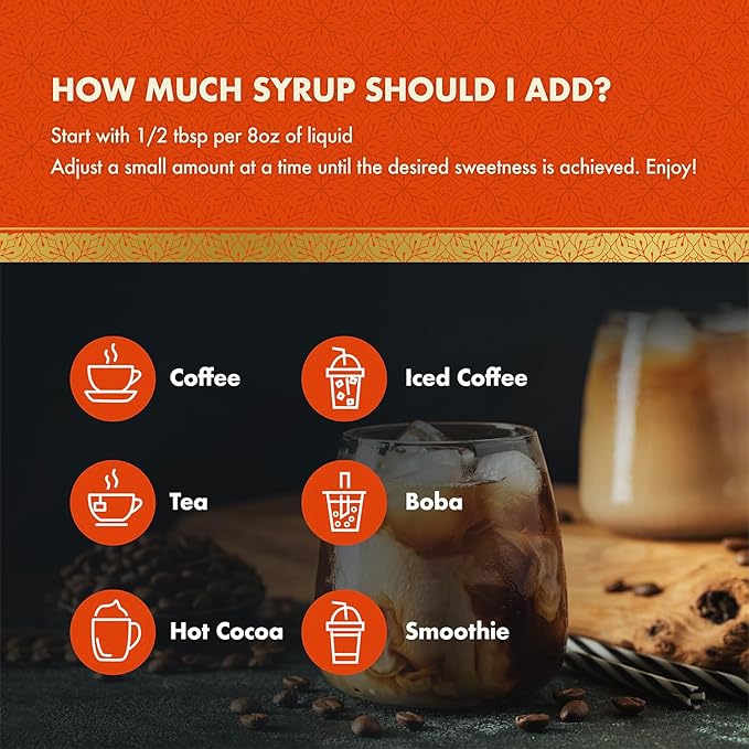 ChocZero Sugar Free Coffee Syrup, Salted Caramel Flavor, Simple Syrup Drink Mix, Salted Caramel Cocktails, Protein Shakes & Baking, Gluten Free, All Natural, 25.4 Ounces (Pack of 1)