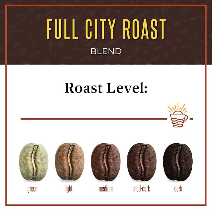 San Diego Coffee Full City Roast, Dark Roast, Whole Bean Coffee, 16-Ounce Bag Café en grano tostado