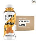 SUPER COFFEE, Keto Protein Coffee (0g Added Sugar, 10g Protein, 70 Calories) [Caramel] 12 Fl Oz, 12 Pack | Iced Smart Coffee - SoyFree GlutenFree