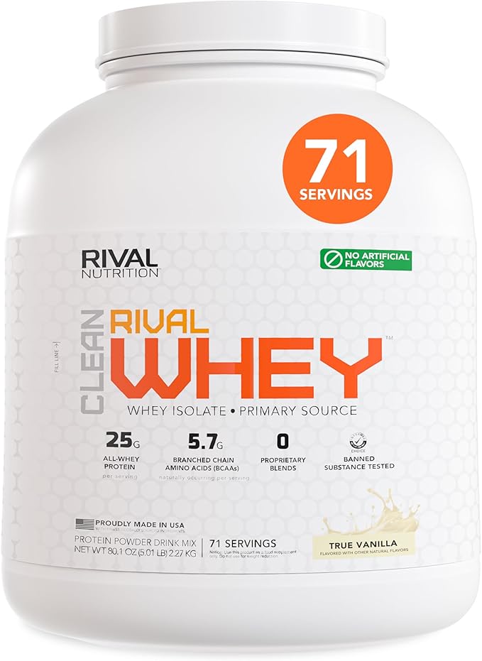 Naturally Flavored Rival Whey- True Vanilla - 5lb
