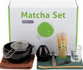 10 Pcs Matcha Whisk and Bowl Set – Traditional Black Matcha Tea Set with Bamboo Accessories – Japanese Style Matcha Set – Ideal Macha kit Set Gift