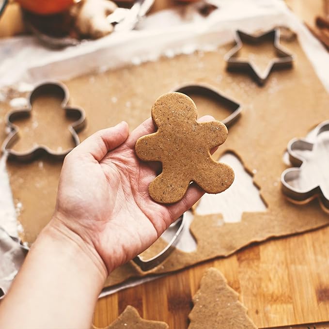 ALLTOP Christmas Cookie Cutter Set - 5 Biscuit Shapes for Creative Baking Delights