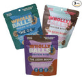 Wholly Balls Protein Bites – Healthy Plant-Based Snack | High Protein, Low Sugar, Gluten-Free Energy Balls (Pack of 3, Chocolate)