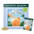 Kola Goodies Masala Chai Lazy Girl Tea Latte Powder – Indian Chai Mix with Ceylon Black Tea, Cardamom, Ginger, Cinnamon – Instant Spiced Chai Drink – Milk Tea Latte – 10 Servings
