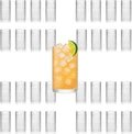 LEMONSODA Vintage Clear Hobnail Drinking Glasses (Highball 15oz, Set of 32) [2225]