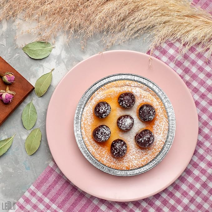 LEGLO 100 Pcs Disposable Egg Tart Tins - 2.9" Aluminum Mini Pie Tins, Quality and Durable Material, Easy to Use and Oven Safe, Moisture and Odor Resistant, Good for Fruit, Pastry, Meat, and Pot Pies
