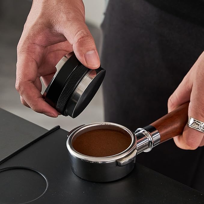51mm Coffee Distributor and Tamper,Dual Head Coffee Leveler Fits for Delonghi 51mm Portafilter,Professional Espresso Hand Tamper.