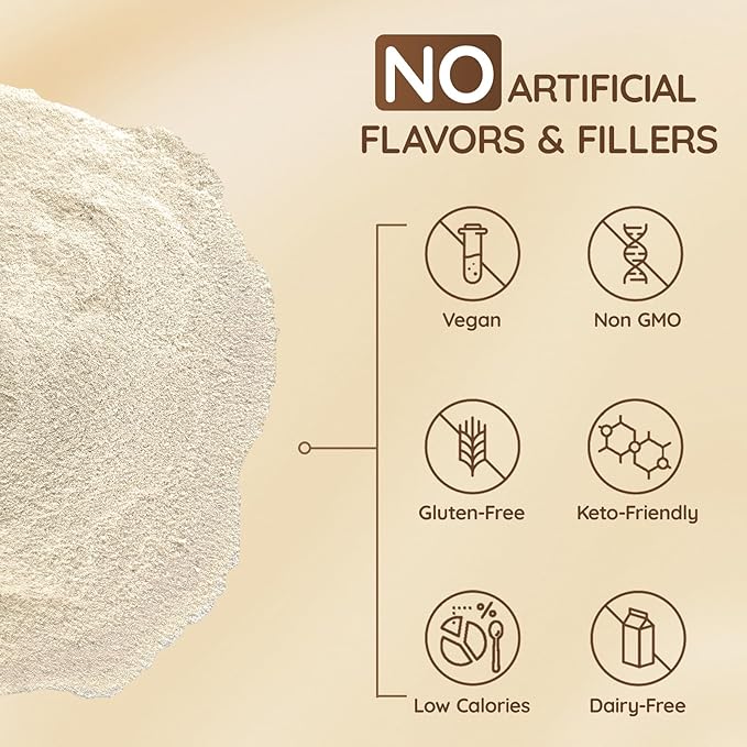 Veltracha Mushroom Coffee Creamer, Superfood Coconut Creamer Powder with 6 Adaptogenic Mushrooms - Reishi, Turkey Tail, Lions Mane, Non-Dairy Coconut Powdered Creamer for Energy & Focus & Digestion, 30 Servings, Sweet