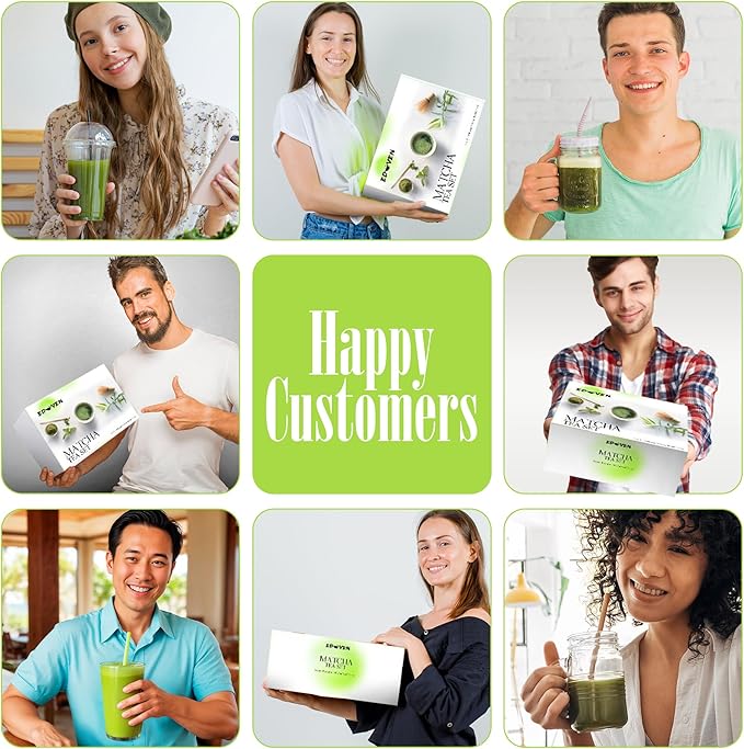 Matcha Whisk Set, 8-Piece Japanese Matcha Set - Ceremony Matcha Set with Matcha Sifter, Matcha Bowl, Whisk Holder, Matcha Whisk, Scoop & Magnetic Gift Box for Matcha Lovers - Matcha Kit