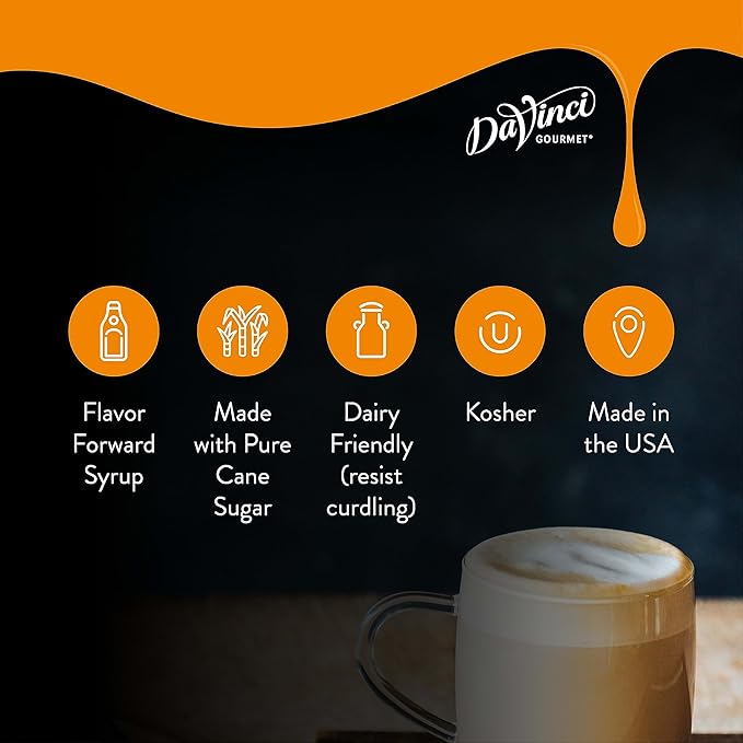 DaVinci Gourmet Classic German Chocolate Cake Syrup, 25.4 Fluid Ounces (Pack of 1)