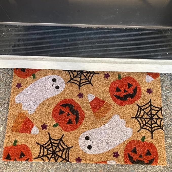 Halloween Stencils for Door Mats Large Halloween Doormat Stencils Reusable Ghost Pumpkin Sanderson Sisters Draw Templates for Wood Doormat Fabrics DIY Crafts Decor