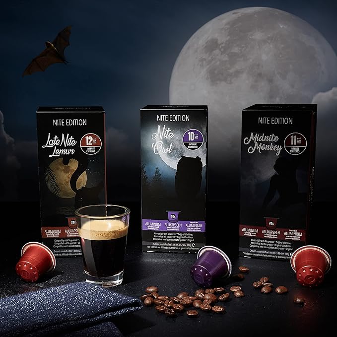 240ct Dark Roast Espresso Variety Pack | Compatible with Nespresso | Aluminum Coffee Capsules | Intensity 10 11 12 | High Intensity Espresso Lungo Ristretto
