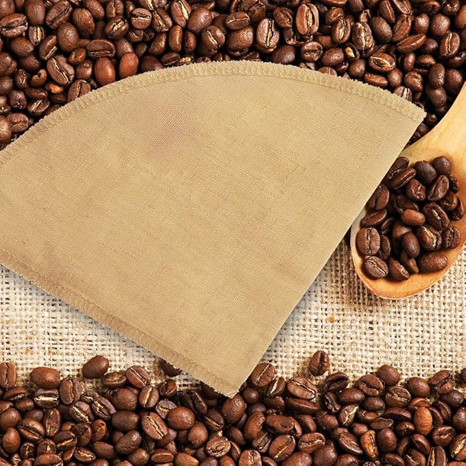 Organic Hemp Reusable Coffee Filter (No.2 Cone, 3pk)
