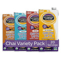 Oregon Chai Tea Concentrate Variety Pack with 4 Flavors: Original Chai, Spiced Chai, Vanilla Chai, Salted Caramel Chai - 32 Fl Oz (Pack of 4)
