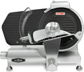 KWS MS-10ET All Metal 320W Electric Meat Slicer 10-Inch with Non-sticky Teflon Blade & Extended Back Space, Frozen Meat/Cheese/Food Slicer Low Noise Commercial and Home Use [ ETL, NSF Certified ]