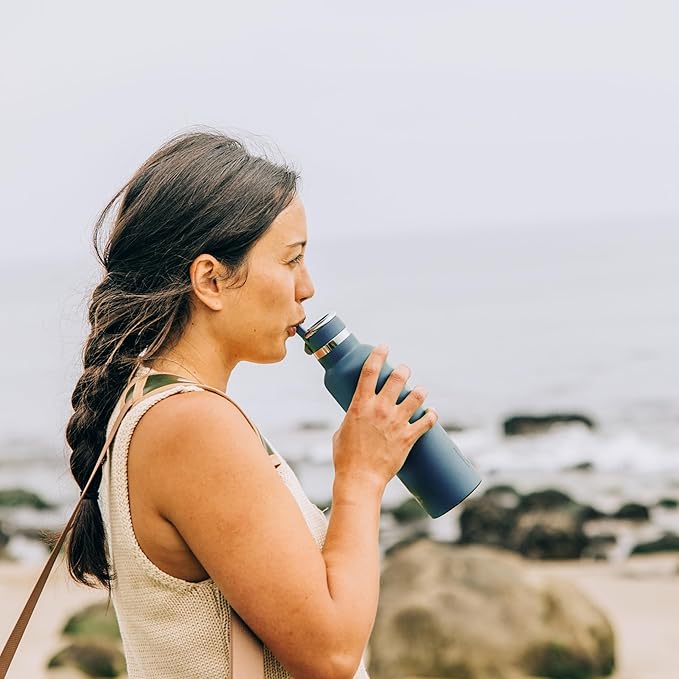 RTIC 20oz Journey Bottle Metal Stainless Steel Vacuum Insulated, BPA Free, Reusable, for Water, Hot and Cold Drinks, Travel, Sports, Camping, Sunlight Glitter