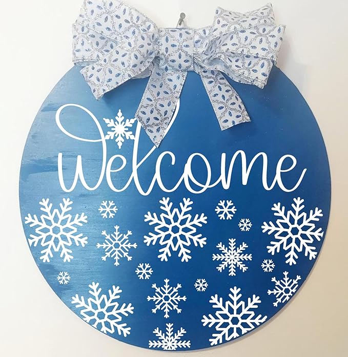 Christmas Stencils 12” Large Christmas Stencils for Crafts Reusable Christmas Stencil Holiday Drawing Templates for Door Hanger Porch Wreath Doormat Window Glass Decor(XMS Half R Stencil 03-14p)