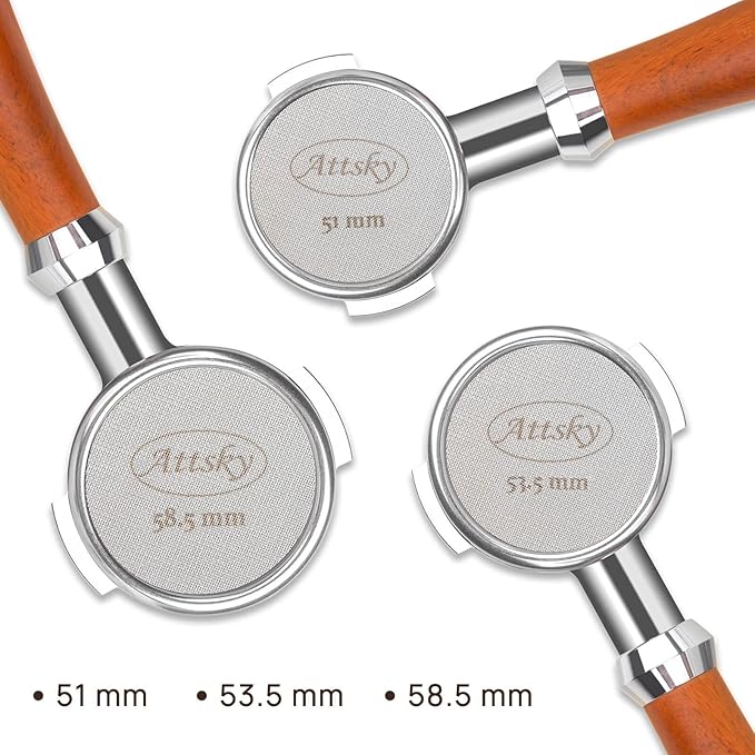 53.5mm Espresso Puck Screen, Espresso Filter for 54mm Portafilter Filter Basket, Reusable Espresso Screen with 1.7mm Thickness 150μm 316 Stainless Steel