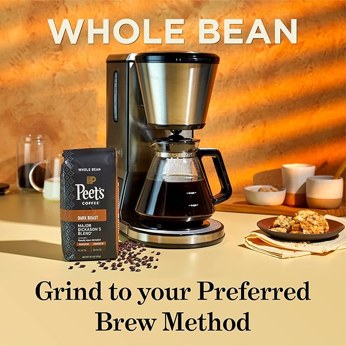 Peet's Coffee, Dark Roast Whole Bean Coffee - French Roast 18 Ounce Bag