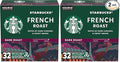 Starbucks Dark Roast K-Cup Coffee Pods — French Roast for Keurig Brewers — 1 box (32 pods) (Pack of 2)