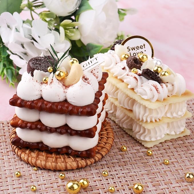 Gold Sprinkles for Cake Decorating, 6 Sizes Mix 4.6 oz Edible Pearls Sugar Sprinkles for Cupcake Cookies Ice Cream Topping Baking Decorations