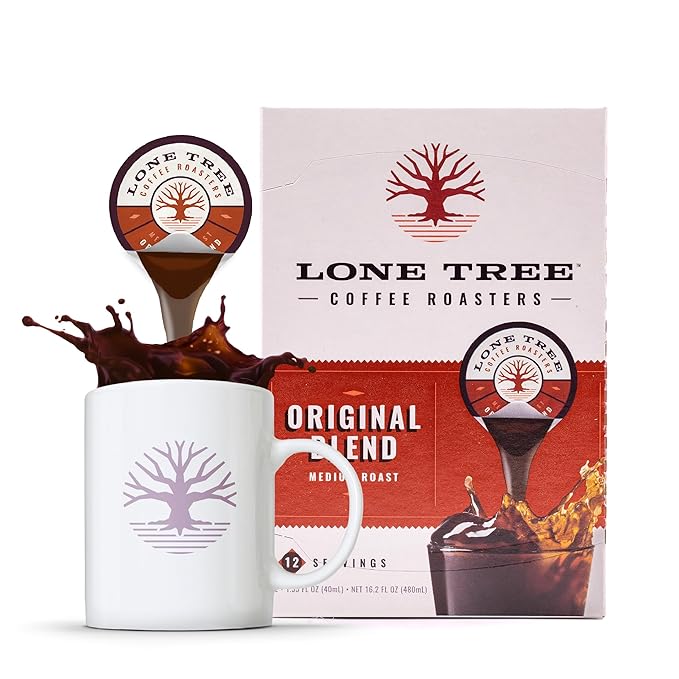 Lone Tree Single-Serve Coffee Pods – Premium 100% Arabica Liquid Concentrate – Smooth & Bold Medium Original Roast – 12 Pods – Ready Hot or Iced