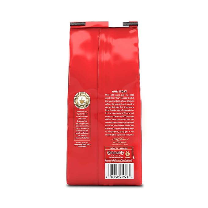 Community Coffee Pecan Praline Flavored 12 Ounces, Medium Roast Ground Coffee, 12 Ounce Bag (Pack of 3)