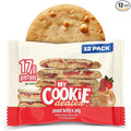 My Cookie Dealer Protein Cookies, Peanut Butter & Jelly (2.2oz, Pack of 12) - 17g Protein per Cookie - Individually Wrapped Workout Snacks for On-The-Go Travel