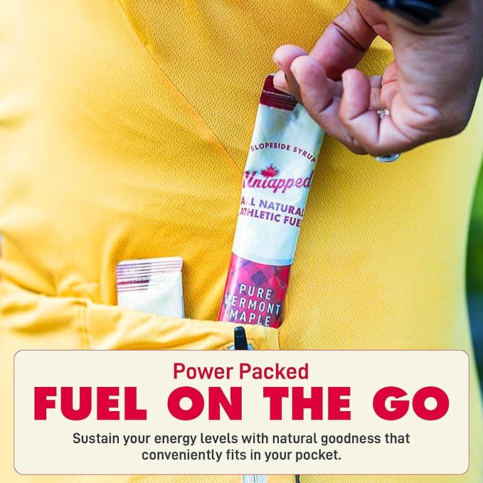 UnTapped Maple Syrup Packets Box of 20, Pack of 2 | Pure Maple Syrup Gel Packs for Runners | Single-Serve Running Energy Gels | Low Glycemic | Fuel to Keep You Running Longer