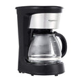 Amazon Basics Coffee Makers, 5-Cup Coffee Machines with Reusable Filter, Coffee Pots, Black & Stainless Steel