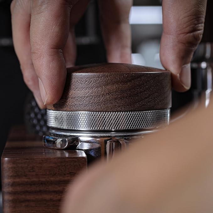 Breville Espresso Machine Accessories Kit 54mm – Walnut Naked Portafilter, Calibrated Tamper, Tamping Station, Distributor & Puck Screens Espresso Set for Barista Express, Pro, Touch, Bambino