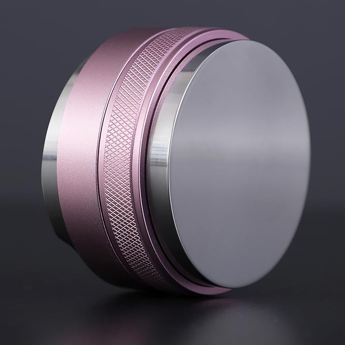 54mm Coffee Distributor and Tamper,Dual Head Coffee Leveler Fits for Breville 54mm Portafilter,Professional Espresso Hand Tamper.(Light pink)