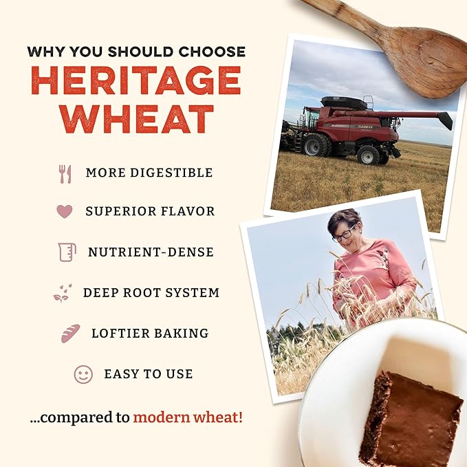 Sunrise Flour Mill USDA Organic Heritage Whole Wheat Pastry Flour - 5 lbs | Milled from White Sonora | Easier to Digest with Less Bloating | No Bleaching or Bromating | Zero Additives