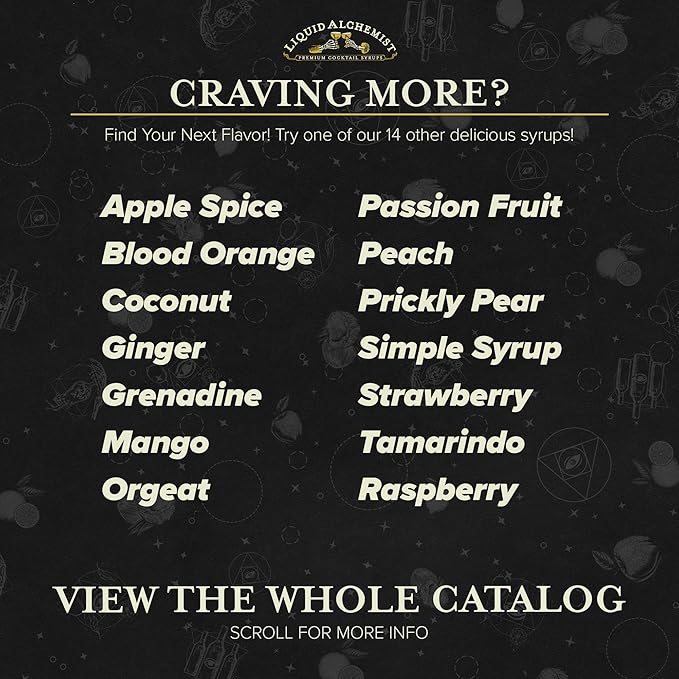 Liquid Alchemist Blood Orange Syrup for Cocktails - Real Ingredients Make our Blood Orange Puree a Perfect Margarita Mixer - Non-GMO Sour Mix (12 oz)