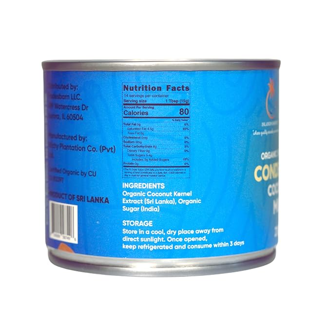 Islands Harvest Sweetened Condensed Coconut Milk Pack of 3 - Gluten-Free, Non-GMO, Vegan Coconut Milk - Rich and Tasty Flavor - Pure No Added Artificial Flavors, Colors & Preservatives