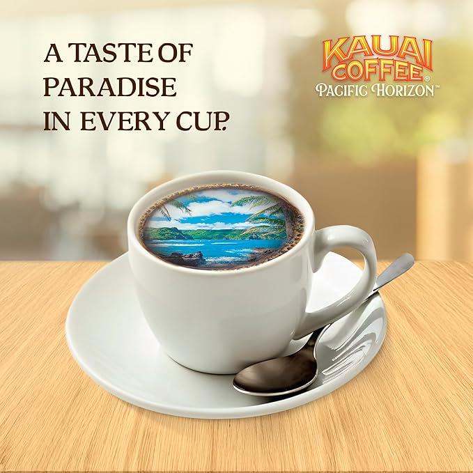 Kauai Coffee K-Cup Pods for Keurig Brewers – Arabica Coffee, 10% Hawaiian – Medium Roast, Savory and Chocolatey Aroma – Mocha Macadamia Nut, 1 Pack of 10 Single Serve K-Cups