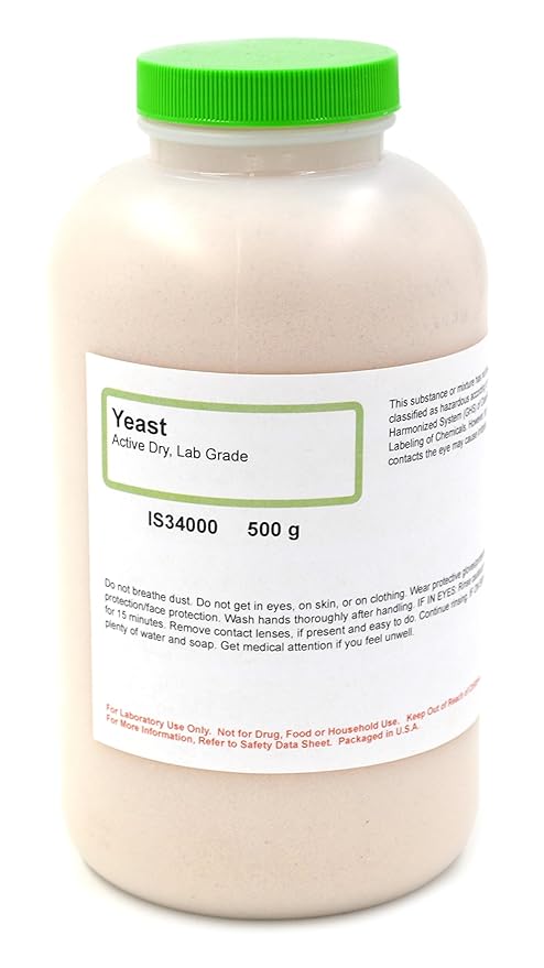 ALDON Innovating Science Active Dry Yeast, 500g - Laboratory Grade - Excellent for Biology Labs - The Curated Chemical Collection