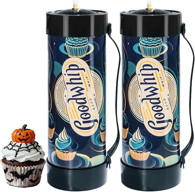 3.3L Whipped Cream Charger 2112G,Original Flavor 99.99% Purity Premium Cream Charger Food Grade, Fits with Any Standard Dispensers, Leak Proof Steel (2 Pack）