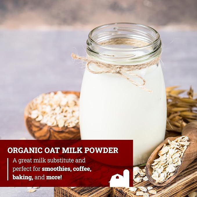 Hoosier Hill Farm Organic Oat Milk Powder, 2LB (Pack of 1)