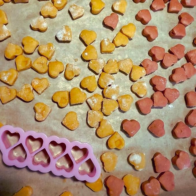 Pink Heart Cookie Cutter for Sourdough – Dishwasher Safe, Food-Grade, Mini Kids Snack Cutter, BPA-Free & Non-Toxic, Perfect for Fun Baking