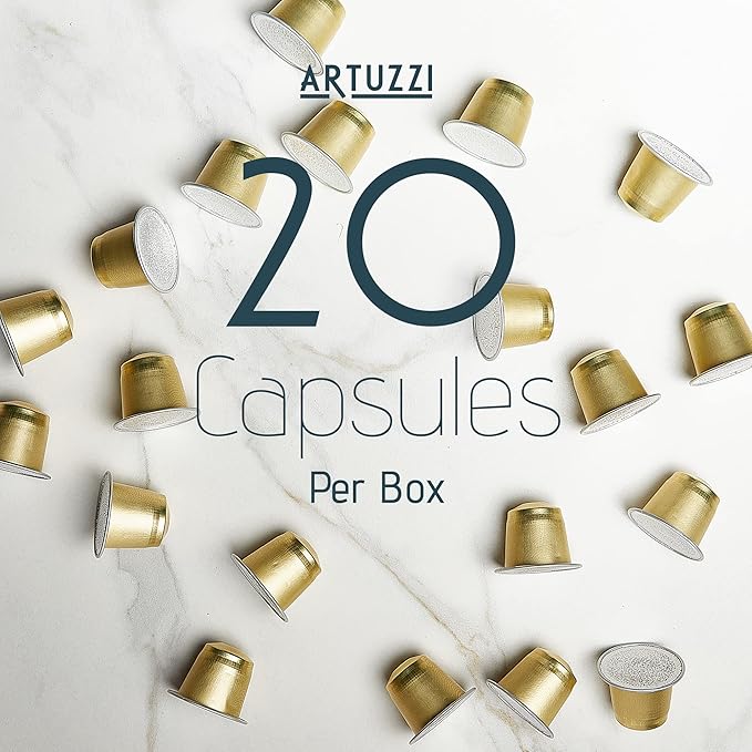 Artuzzi 120ct Espresso Pods I Compatible With Nespresso I Espresso Roma I Aluminum & Recyclable Coffee Pods I Italian Dark Roast