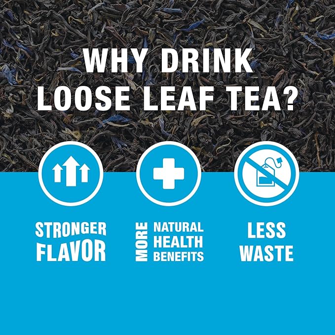 Tiesta Tea - Earl Grey de la Crème, Premium Loose Leaf Tea Blends, Caffeinated Black, Make Hot or Iced & Brews Up to 25 Cups - 1.7 Ounce Resealable Pouch