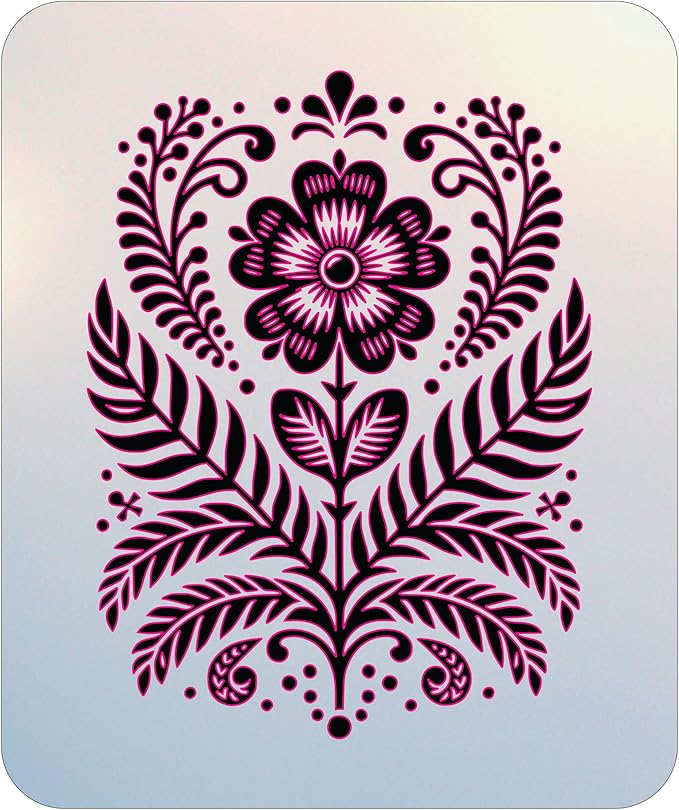 Scandinavian Flower 3 Stencil - Nordic Minimalist Floral Design for Hygge Décor, DIY Crafts, Wall Art, and Modern Home Styling from The Artful Stencil