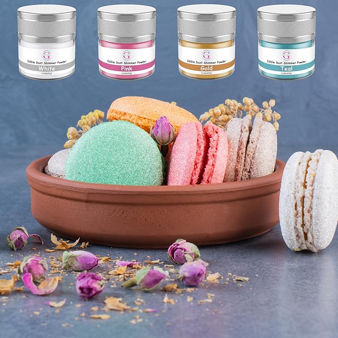 Glitter & Glitz Edible Glitter for Drinks - Premium Drink Glitter Edible Dust for Cocktails, Baking, Brew, Champagne - Luster Dust and Cocktail Glitter - Edible Glitter for Drinks Decoration