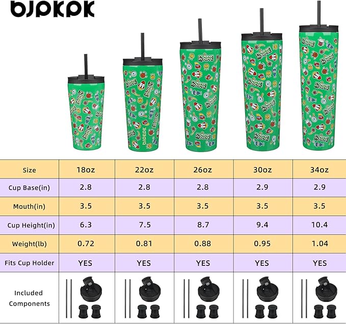 BJPKPK 26oz Stainless Steel Insulated Tumbler With lid And Straw Travel Coffee Thermal Tumblers Cup For Women And Men,Game