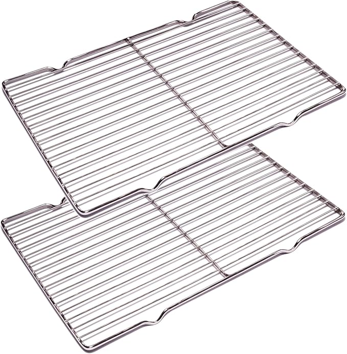 2Pcs Stainless Steel Cooling Racks, Cooling Racks for Cooking and Baking, Cookie Cooling Rack, Oven Cooling Racks for Cooking
