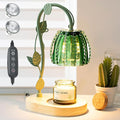 Flower Candle Warmer Lamp with Timer,Dimmable Candle Lamp Warmer,Adjustable Height Candle Warmer for All Jar Candles,Bedroom Living Room Home Decor Aesthetic Christmas Birthday Gifts for Women