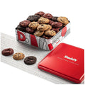David's Cookies Freshly Baked Melt In Your Mouth Assorted Mini Cookies with Chocolate Chip, Chocolate & White Chocolate Chip & Red Velvet Cookies (Assorted Mini Cookies in Regular Tin - 1Lb)